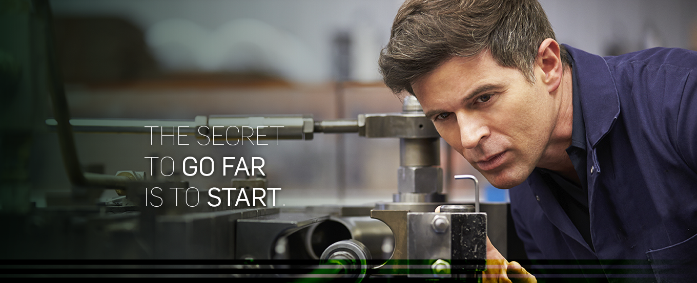 The secret to go far is to start